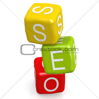 SEO dice blocks 