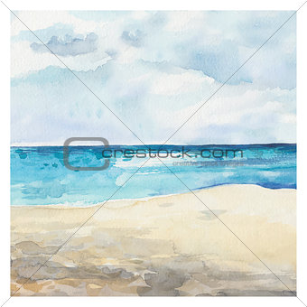 Watercolor Sea background