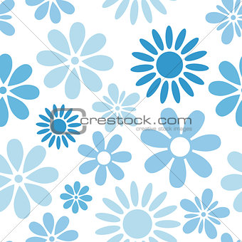 Various flowers seamless pattern
