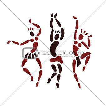 Figures of African dancers.