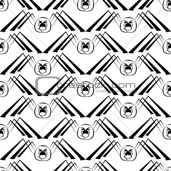 seamless pattern with spider