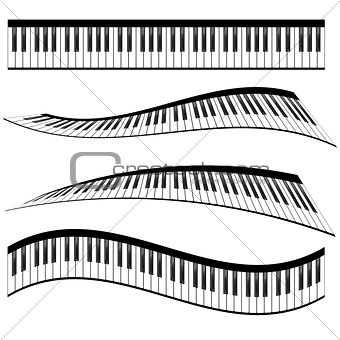 Piano keyboards