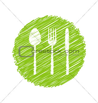 Green Vegetarian Restaurant Sign