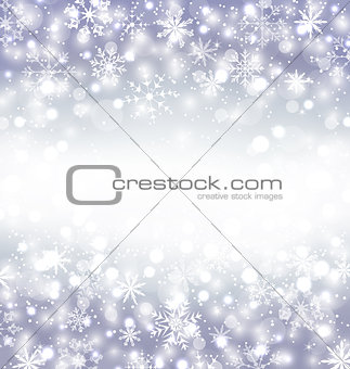 Navidad purple background with snowflakes and copy space for you
