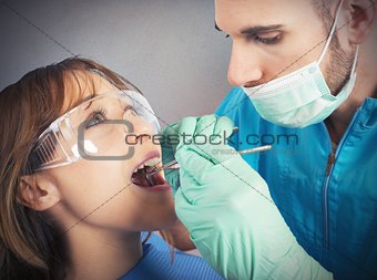 Cleaning of the teeth