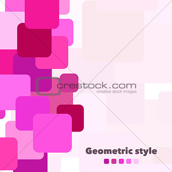 Abstract geometric vector background with place for your text. Illustration for web design, prints etc.