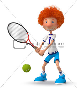 boy tennis player