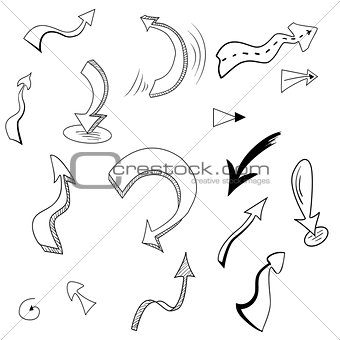 Hand drawn arrows 