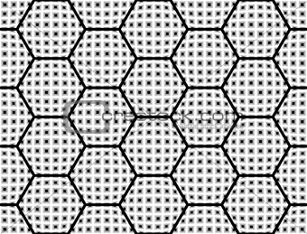 Design seamless checked hexagon pattern