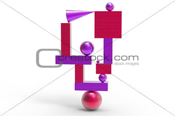 abstract geometric structure in color