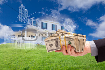 Handing Over Thousands of Dollars with Ghosted House Drawing Beh