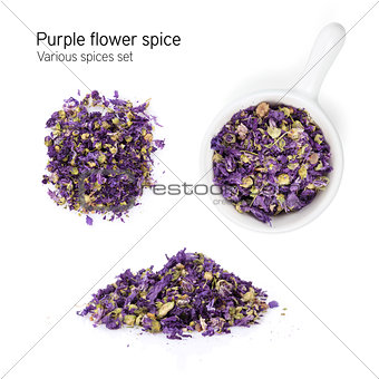Purple flower spice