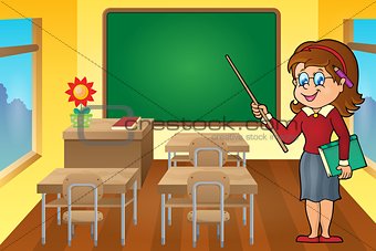 Woman teacher theme image 6