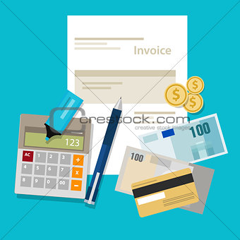 invoice invoicing payment money calculator pay