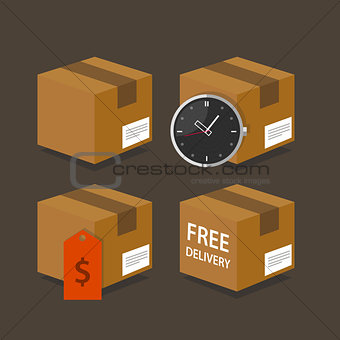 delivery box fast time price free shipping package