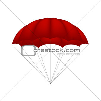 Parachute in red design