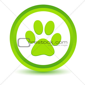 Green paw icon
