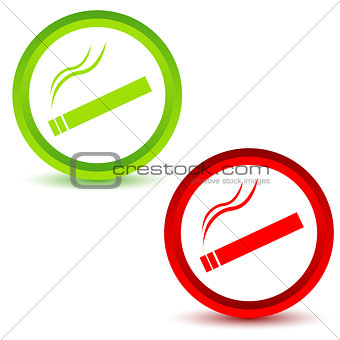 Smoking icons set