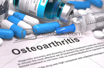 Osteoarthritis Diagnosis. Medical Concept.