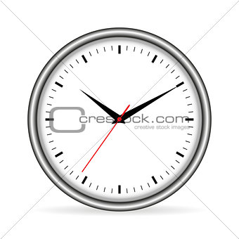 Time with shadow vector illustration