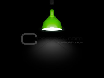 green lamp