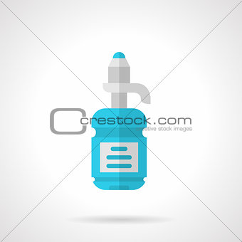Water bottle flat vector icon