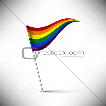 Vector rainbow flag
