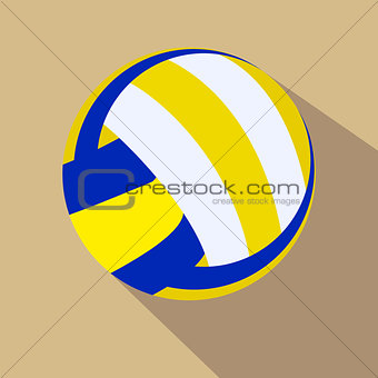 Volleyball. Single color flat icon. Vector illustration.