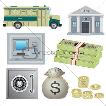 Set of bank objects.