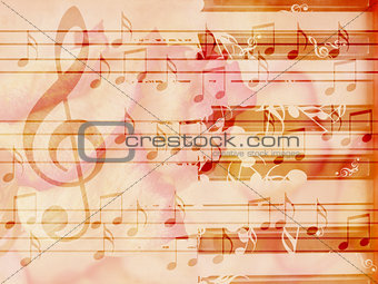 Soft grunge music background with piano