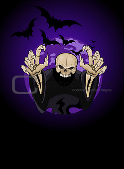Halloween horrible Grim Reaper