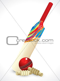 abstract detailed cricket bat
