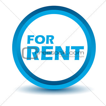 Blue rent icon