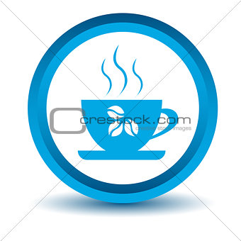 Blue coffee icon