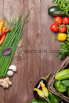 Fresh farmers garden vegetables