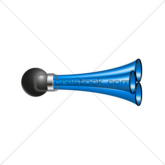 Triple air horn in blue design
