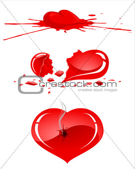 Damaged human heart