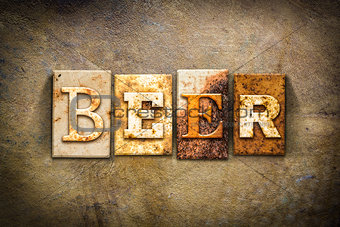 Beer Concept Letterpress Leather Theme