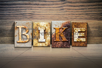 Bike Concept Letterpress Theme