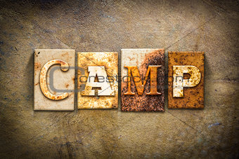 Camp Concept Letterpress Leather Theme