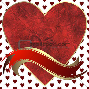 Image of heart on a white background 