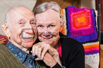 Smiling Happy Elderly Couple