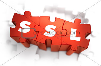 SSL - Text on Red Puzzles.