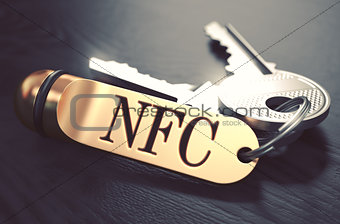 NFC written on Golden Keyring.
