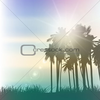 Retro palm trees 