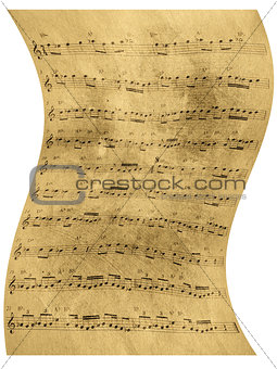 Abstract old sheet music