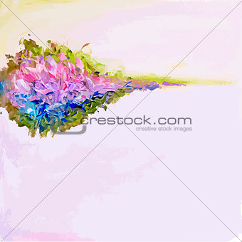 Polygonal abstract colorful background