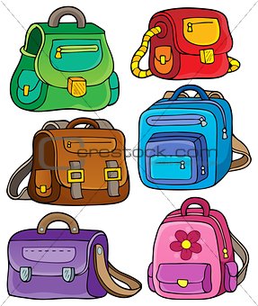 School bags theme set 1