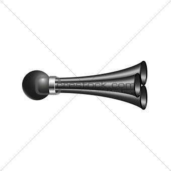 Triple air horn in black design