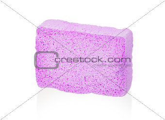 Simple sponge isolated on white